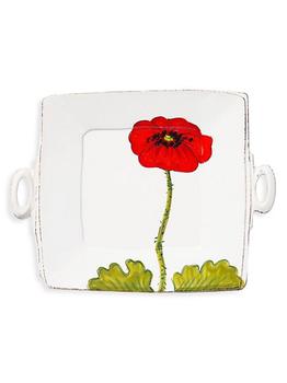 商品Vietri | Lastra Ceramic Poppy Handled Square Platter,商家Saks Fifth Avenue,价格¥1105图片