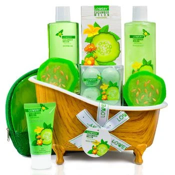 Lovery | Lovery Home Spa Gift Set - Aromatherapy Kit - Natural Cucumber & Organic Melon - 12 pc,商家Premium Outlets,价格¥443
