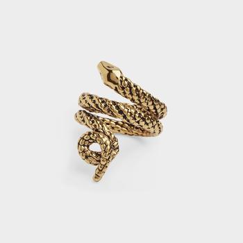 推荐Asclepios Ring in Gold Metal商品