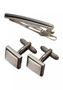 product Two Tone Tie Bar and Cuff Link Set image