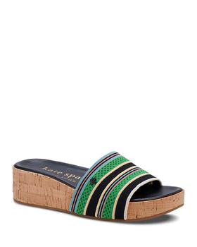 kate spade鞋, Kate Spade | Women's Breeze Slip On Wedge Sandals商品图片 满$150享8.5折, 满折