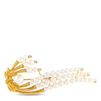 [二手商品] LB Exclusive | 18K Yellow Gold Pearl Brooch MF14-041025,商家Premium Outlets,价格¥15238
