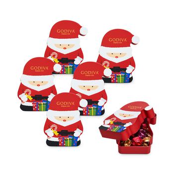 Godiva品牌, 商品歌帝梵圣诞老人形状礼盒套装-6个套装-48颗, 价格¥368图片