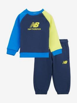 New Balance | New Balance Baby Boys Brush Back Raglan Tracksuit in Navy,商家Childsplay Clothing,价格¥391