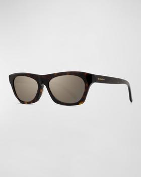 Givenchy | Men's Temple-Logo Oval Sunglasses商品图片,