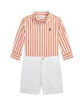 推荐Boys' Striped Shirt & Chino Shorts Set - Baby商品