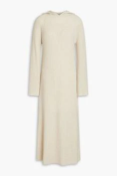 Theory | Ribbed wool and cashmere-blend hooded midi dress 4.5折