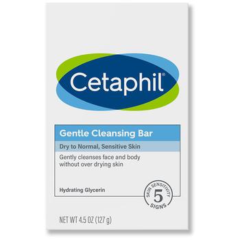 Cetaphil | Gentle Cleansing Bar商品图片,满三免一, 满$60享8折, 满$80享8折, 满折, 满免
