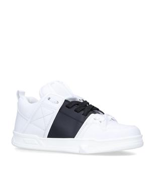 美国valentino sneaker, Valentino | Valentino Garavani Leather Open Skate Sneakers商品图片 