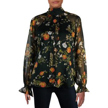 推荐Lauren Ralph Lauren Womens Ratana Floral Shirt Blouse商品