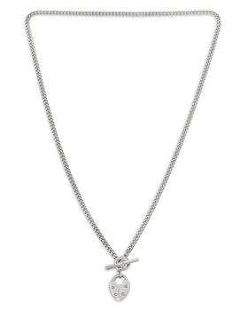 商品ALL SAINTS | Heart Lock Pendant Curb Chain Necklace, 18",商家Bloomingdale's,价格¥333图片