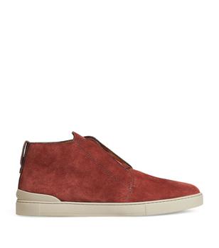 更多zegna鞋, Zegna | Suede High-Top Sneakers商品图片 