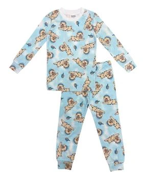ESME | Kids' Hanukkah Pug Long Sleeve Pajama Set In Blue,商家Premium Outlets,价格¥354
