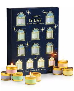 Macy's | Lovery 12-Pc. Limited-Edition Advent Calendar Aromatherapy Soy Candles Gift Set, Exclusively at Macy's,商家Macy's,价格¥300