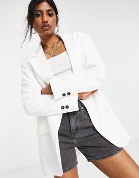 Bershka | Bershka white suit blazer in white商品图片,独家减免邮费