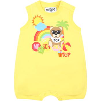 商品Moschino | Moschino Yellow Romper For Babykids With Teddy Bear,商家Italist,价格¥902图片