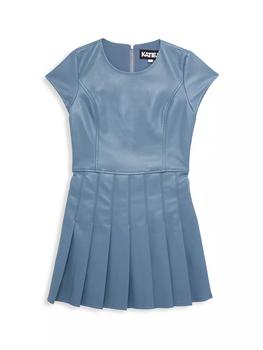 商品KatieJ NYC | Little Girl's & Girl’s Eddie Faux Leather Dress,商家Saks Fifth Avenue,价格¥907图片