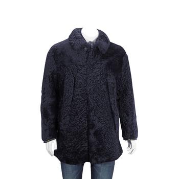 Burberry | Burberry Curly Shearling Coat In Navy, Brand Size 46 (US Size 36)商品图片,6.9折