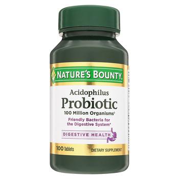 商品Nature's Bounty | Probiotic Acidophilus Dietary Supplement Tablets,商家Walgreens,价格¥92图片