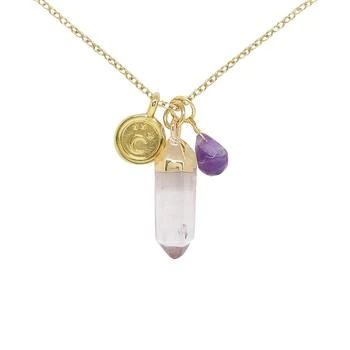 CHARGED | Crystal Gemstone Charm Necklace,商家Macy's,价格¥300