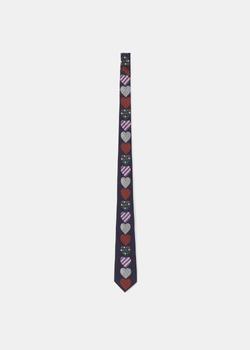 商品YOHJI YAMAMOTO | Yohji Yamamoto Purple Heart Pattern Tie,商家NOBLEMARS,价格¥1729图片
