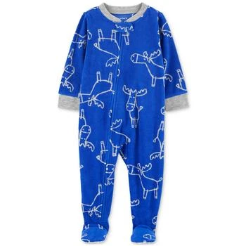 Carter's | Toddler One-Piece Moose-Print Fleece Footed Pajamas 5折