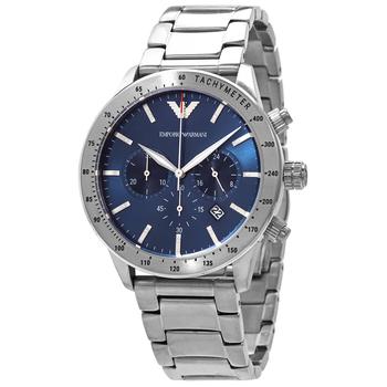 手表男阿玛尼评价, Emporio Armani | Chronograph Quartz Blue Dial Mens Watch AR11306商品图片 5.5折