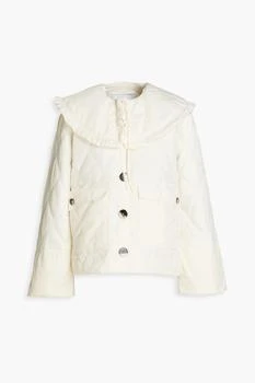 Ganni | Ruffled quilted shell jacket 4.0折, 满1件减$6.40, 满一件减$6.4