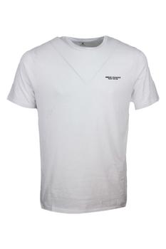 推荐Armani Exchange Men's White Cotton T-Shirt商品