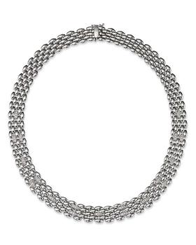 商品Alberto Amati | 14K White Gold Flat Panther Link Chain Necklace, 18",商家Bloomingdale's,价格¥60219图片