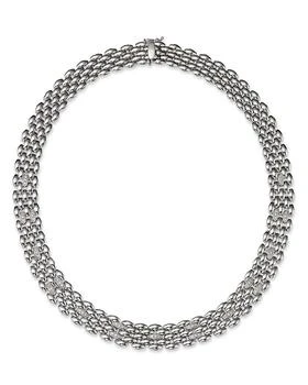 Alberto Amati | 14K White Gold Flat Panther Link Chain Necklace, 18",商家Bloomingdale's,价格¥58947