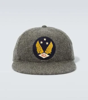 推荐Patched wool-blend baseball cap商品