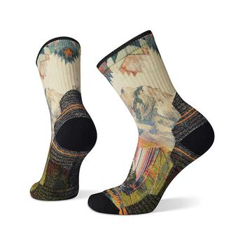 商品SmartWool | Women's Performance Hike Light Cushion Mountain Printed Crew Sock,商家Mountain Steals,价格¥105图片