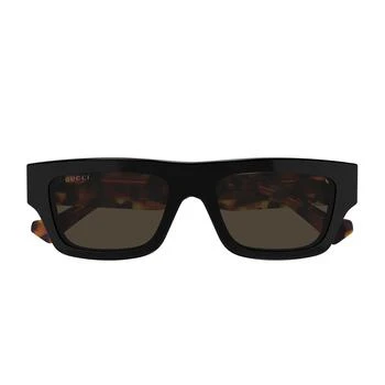 Gucci | Gucci Eyewear Rectangle Frame Sunglasses 7.6折, 独家减免邮费
