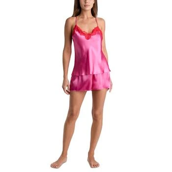 Linea Donatella | Women's Valentino 2-Pc. Satin Charmeuse Short Sleep Set 