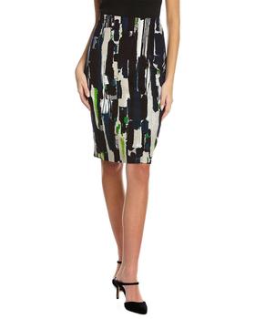 samantha sung, SAMANTHA SUNG | Samantha Sung Chloe Wool & Silk-Blend Pencil Skirt商品图片 3.7折