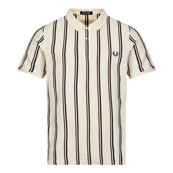 Fred Perry | Fred Perry Vertical Stripe Polo Shirt - Ecru商品图片,7折