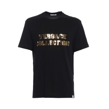 VERSACE COLLECTION 男士金色3D字母图案T恤 V800683R-VJ00536-V7100 product img