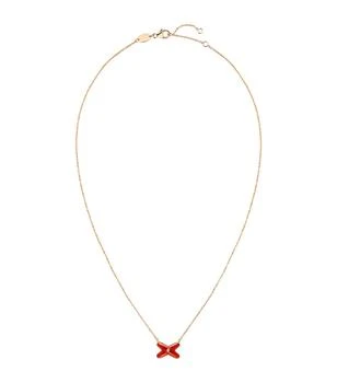 推荐Rose Gold, Carnelian and Diamond Jeux de Liens Pendant Necklace商品