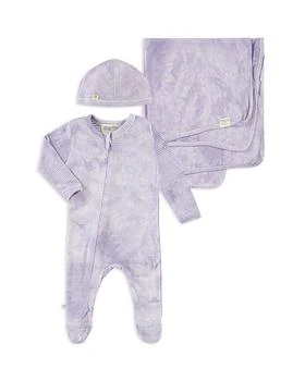 推荐Unisex Stripe Rib Take Home Marble Cap, Coverall & Blanket Set - Baby商品