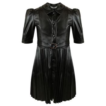 推荐Black Faux Leather Dress商品