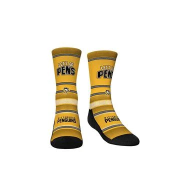 Rock 'Em | Youth Boys and Girls Socks Pittsburgh Penguins Team Slogan Crew Socks,商家Macy's,价格¥133