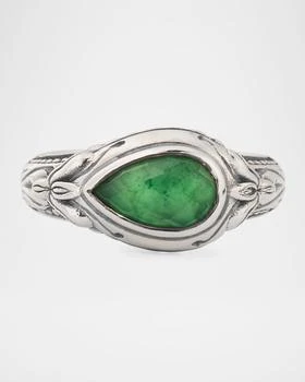 Konstantino | Ivy Rock Crystal, Aventurine and MOP Triplet Statement Ring,商家Neiman Marcus,价格¥2678