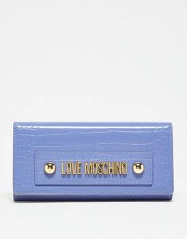Love Moschino | Love Moschino foldover purse in lilac croc,商家ASOS,价格¥580