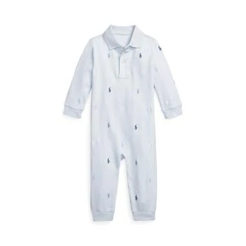 Ralph Lauren | Polo Pony Soft Cotton Polo Coverall (Infant) 6.3折, 独家减免邮费