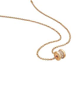 bvlgari项链, BVLGARI | B.zero1 18K Yellow Gold & Diamond Pendant Necklace商品图片 