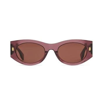 Fendi | Fendi Eyewear Oval Frame Sunglasses 8.3折, 独家减免邮费
