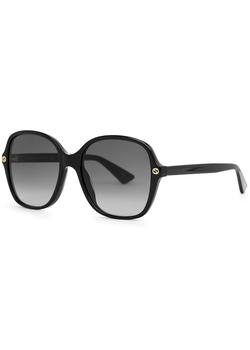 Gucci | Black oversized sunglasses商品图片,