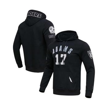 Pro Standard | Men's Davante Adams Black Las Vegas Raiders Player Name and Number Pullover Hoodie商品图片,