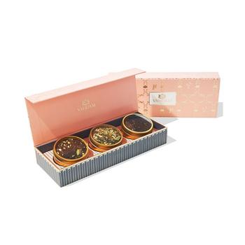 商品Vahdam Teas | Blush Assorted Loose Leaf Tea Gift Set, 3 Piece,商家Macy's,价格¥179图片